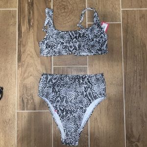 Snakeskin pattern bikini